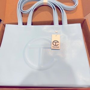 Medium Pool Blue Telfar Bag